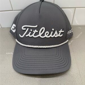 Titleist Tour Rope Golf Hat - Gray with White Rope Accent